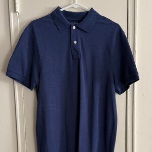 J. Crew Men's Deep Blue Polo Shirt